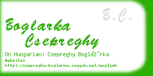 boglarka csepreghy business card